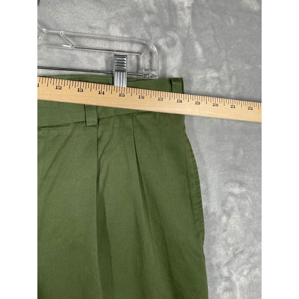 Bills Khakis Mens 38 Olive Green Pleated Cotton Twill Pants Made in USA Chinos - Picture 6 of 10